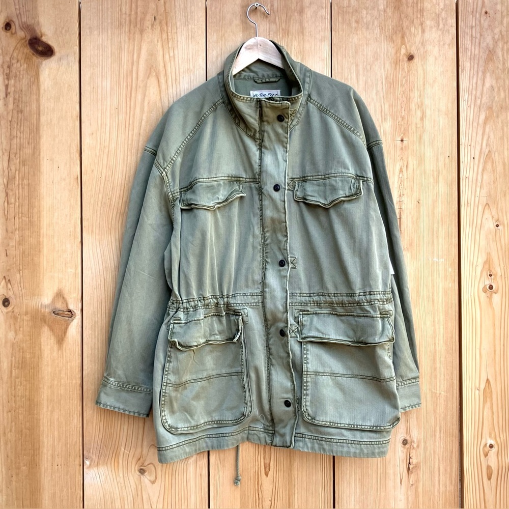 We The Free NWT Arya Green Cargo Jacket Sz XL - Picture 2 of 8